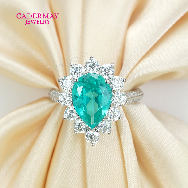 Wedding Zone - S925 Lab Paraiba Rings S925 Silver