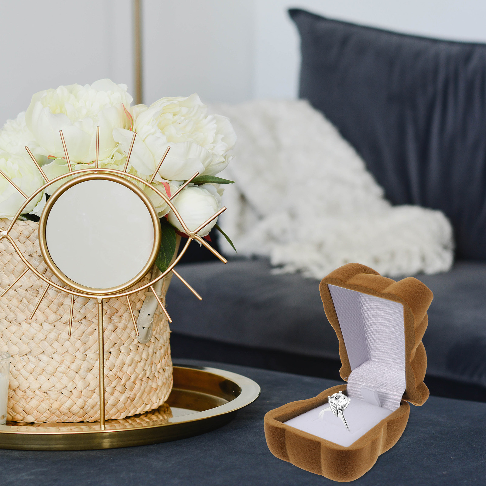 Wedding Solution - 1Pcs Bear Ring Box Creative Jewelry