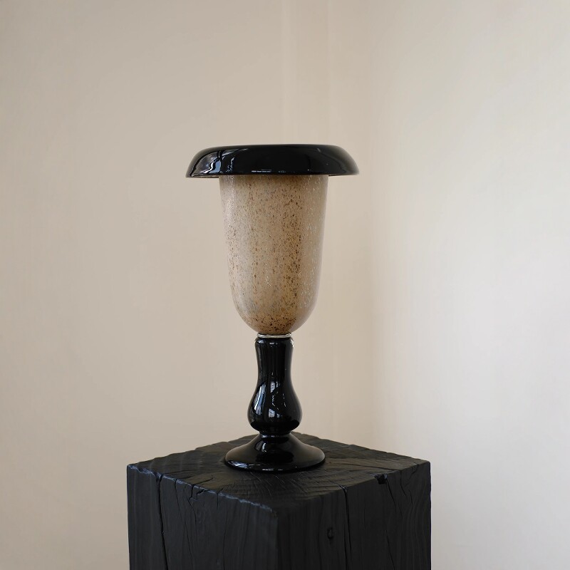 Centerpiece Vase Tall - Vintage Glass Vase Tall Footed Centerpiece