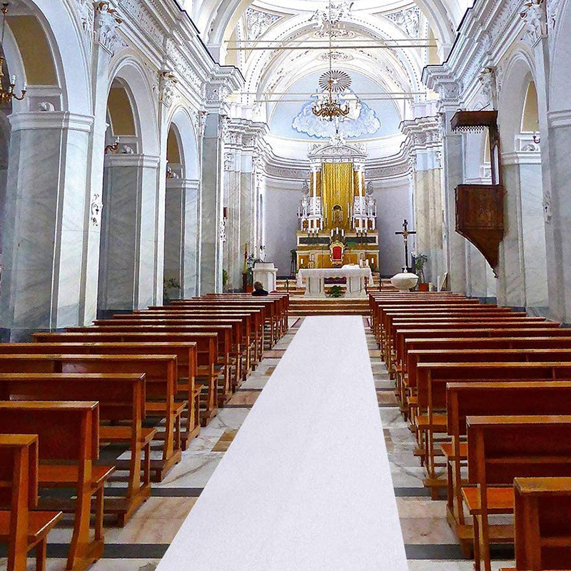 Beautiful White Wedding Carpet - Aisle Runner White avaliação e preço