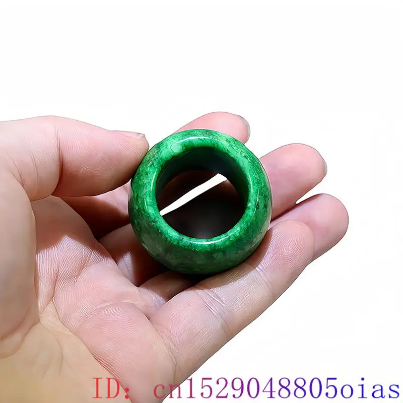 22mm Green Real Jade Rings for - Wedding Zone avaliação e preço