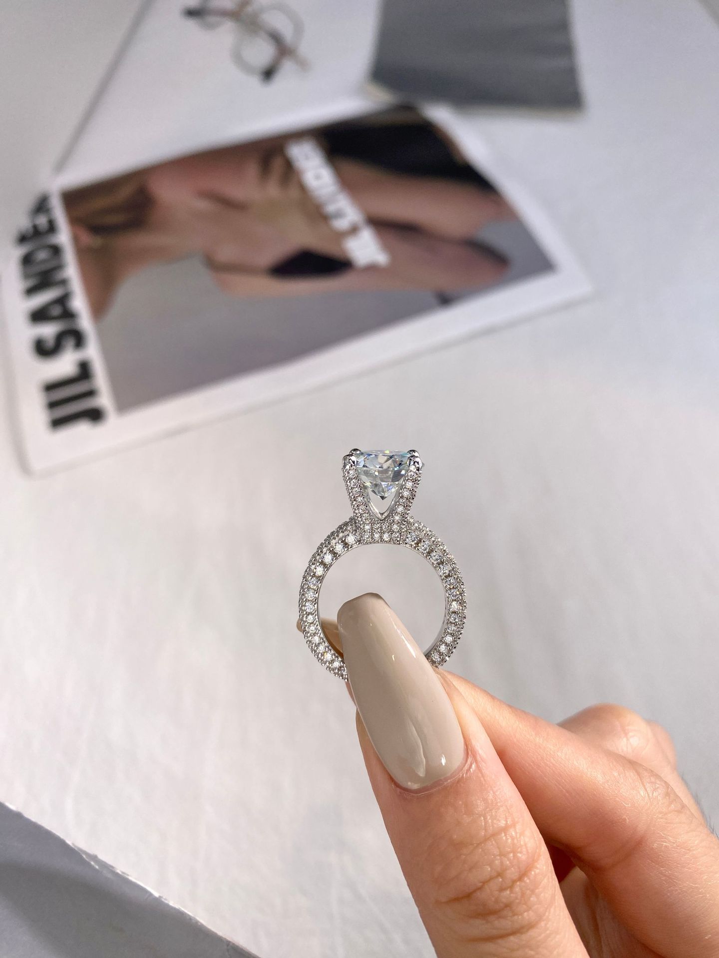 5 Carat Real Moissanite Diamon - Wedding Zone avaliação e preço