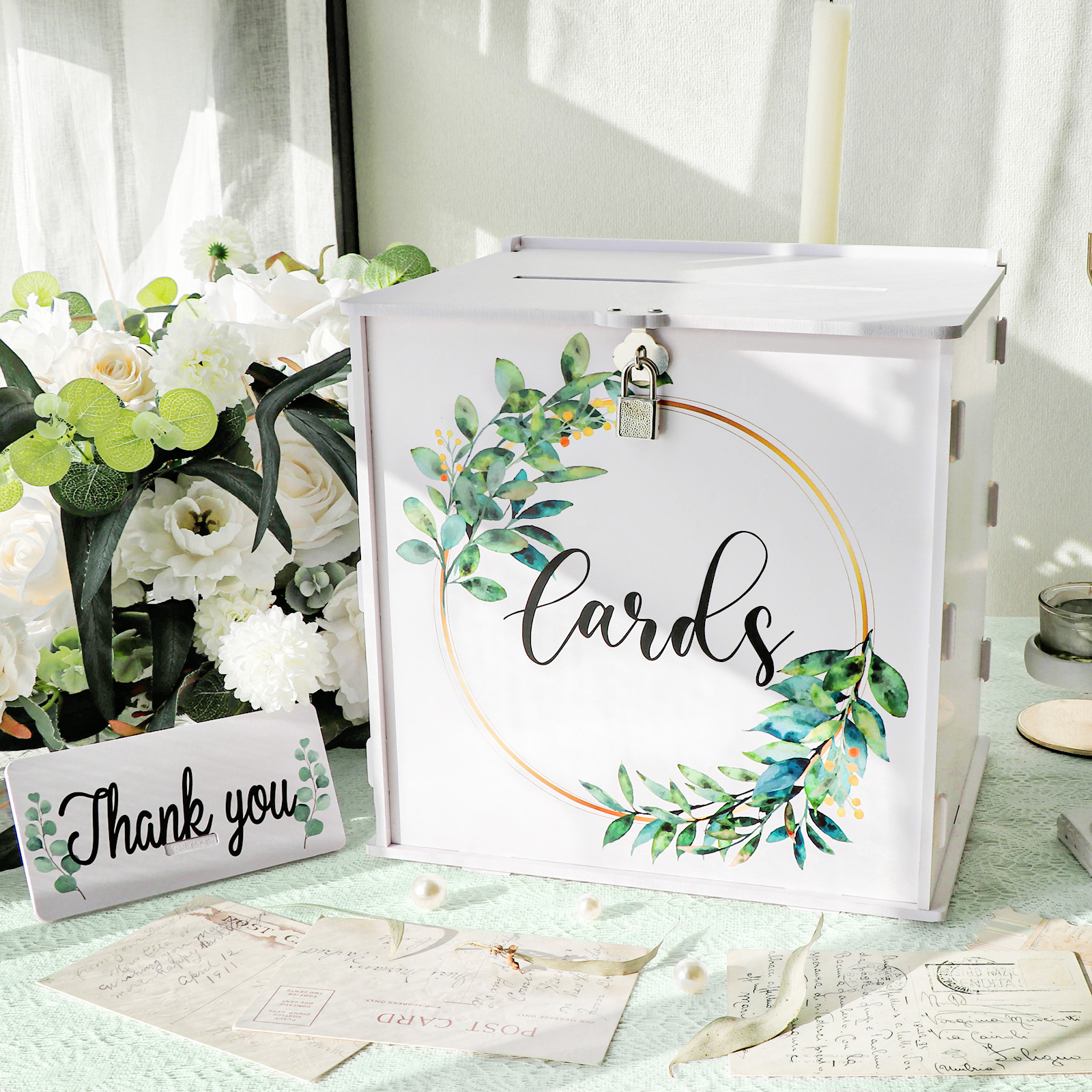 Wedding Card Box with Lock, PV - Wedding Card Box avaliação e preço