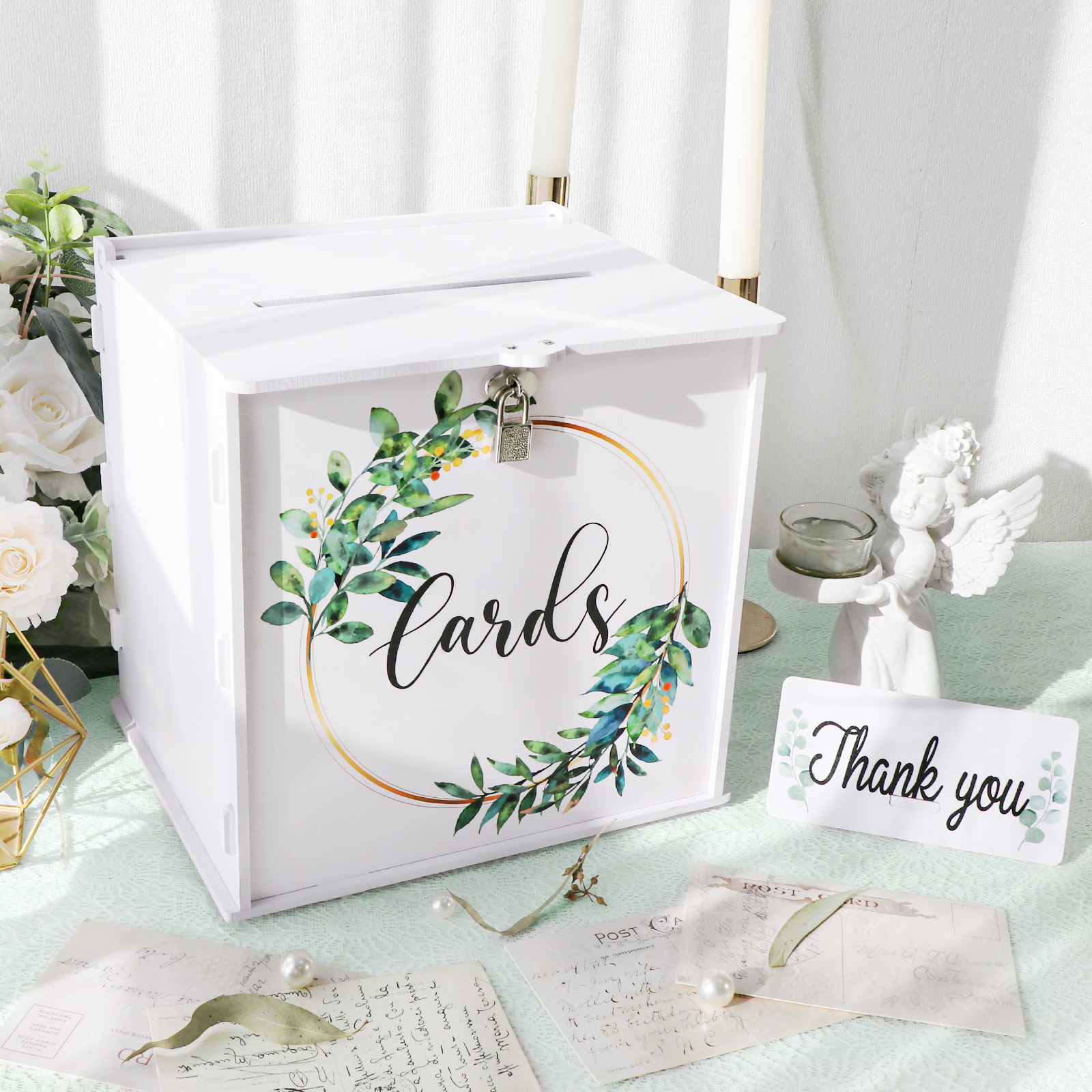 Wedding Card Box with Lock, PV - Wedding Card Box avaliação e preço