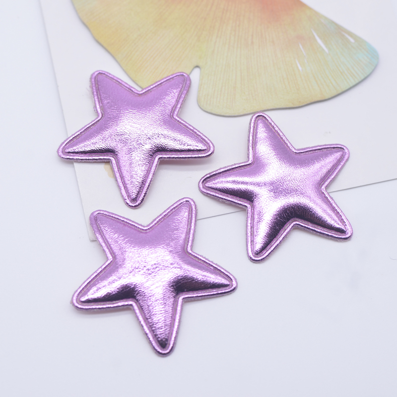 50Pcs 40mm Leather Star Appliq - Wedding Superstar avaliação e preço