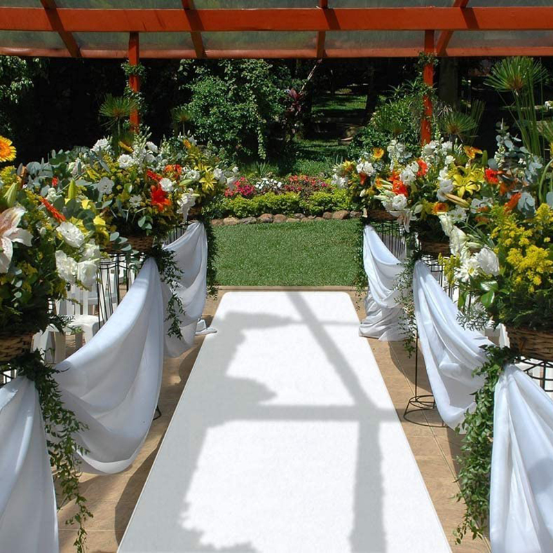 Custom Length Wedding Carpet A - Aisle Runner White avaliação e preço