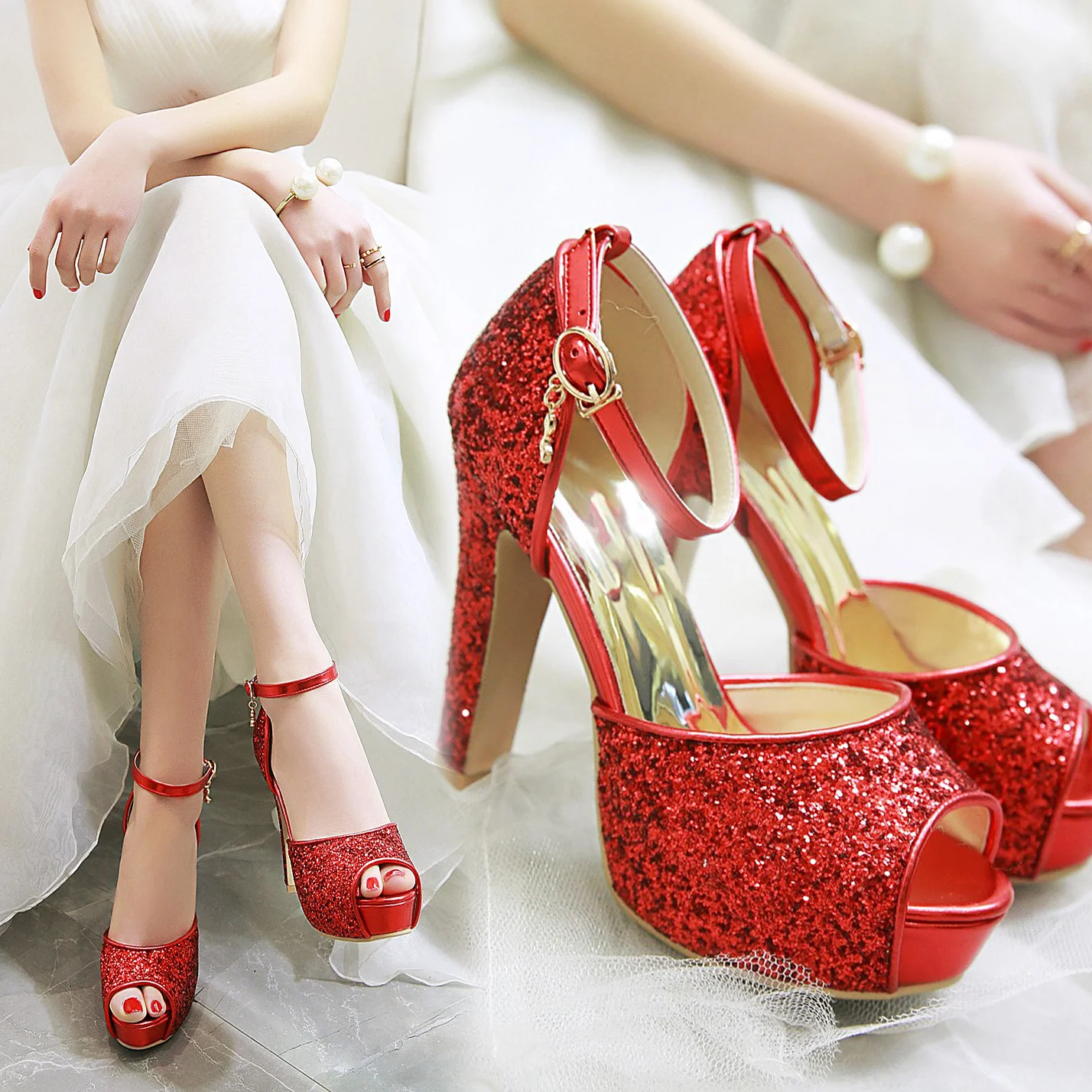 Silver Summer Women High Heel  - Wedding Fx avaliação e preço