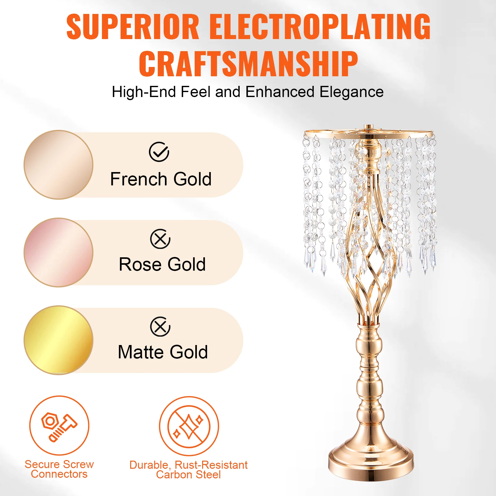 VEVOR Tall Crystal Wedding Flo - Centerpiece Vase Tall avaliação e preço