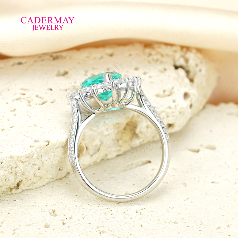 S925 Lab Paraiba Rings S925 Si - Wedding Zone avaliação e preço