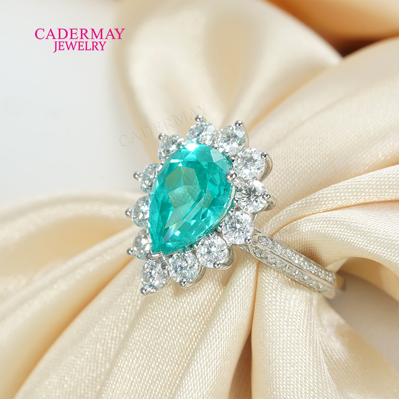 S925 Lab Paraiba Rings S925 Si - Wedding Zone avaliação e preço