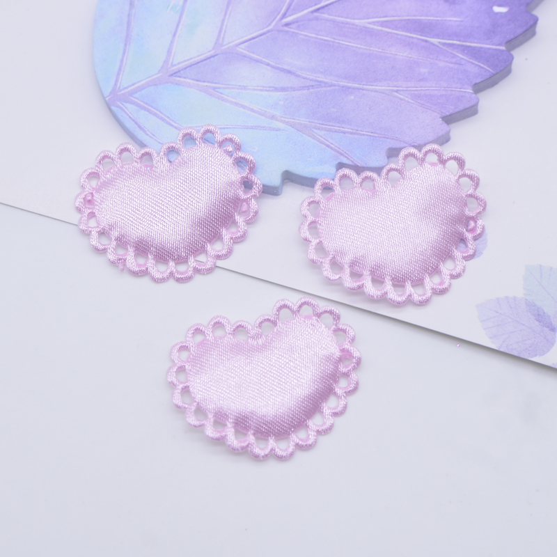 50Pcs 29*24mm Heart Cloth Padd - Wedding Superstar avaliação e preço