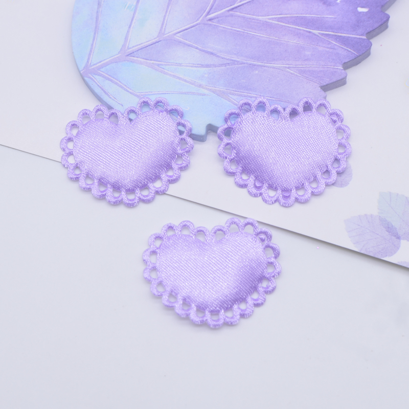 50Pcs 29*24mm Heart Cloth Padd - Wedding Superstar avaliação e preço