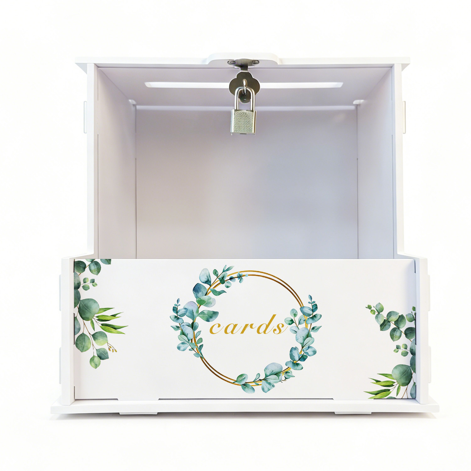 White PVC Wedding Card Boxes w - Wedding Favor Box avaliação e preço