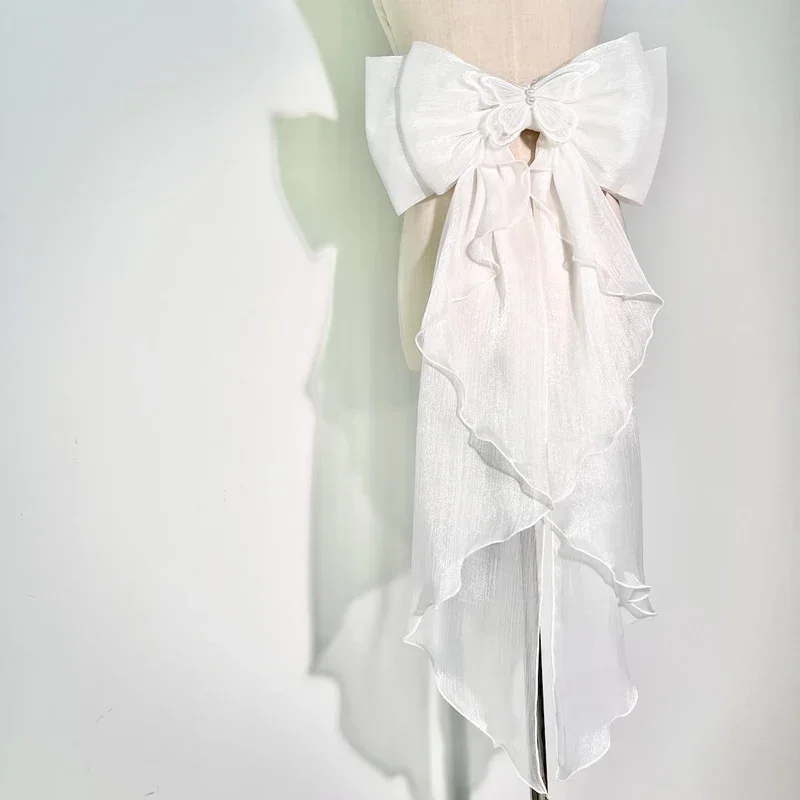Trailing Bow Shiny Silk Double - Wedding Dress Supply avaliação e preço