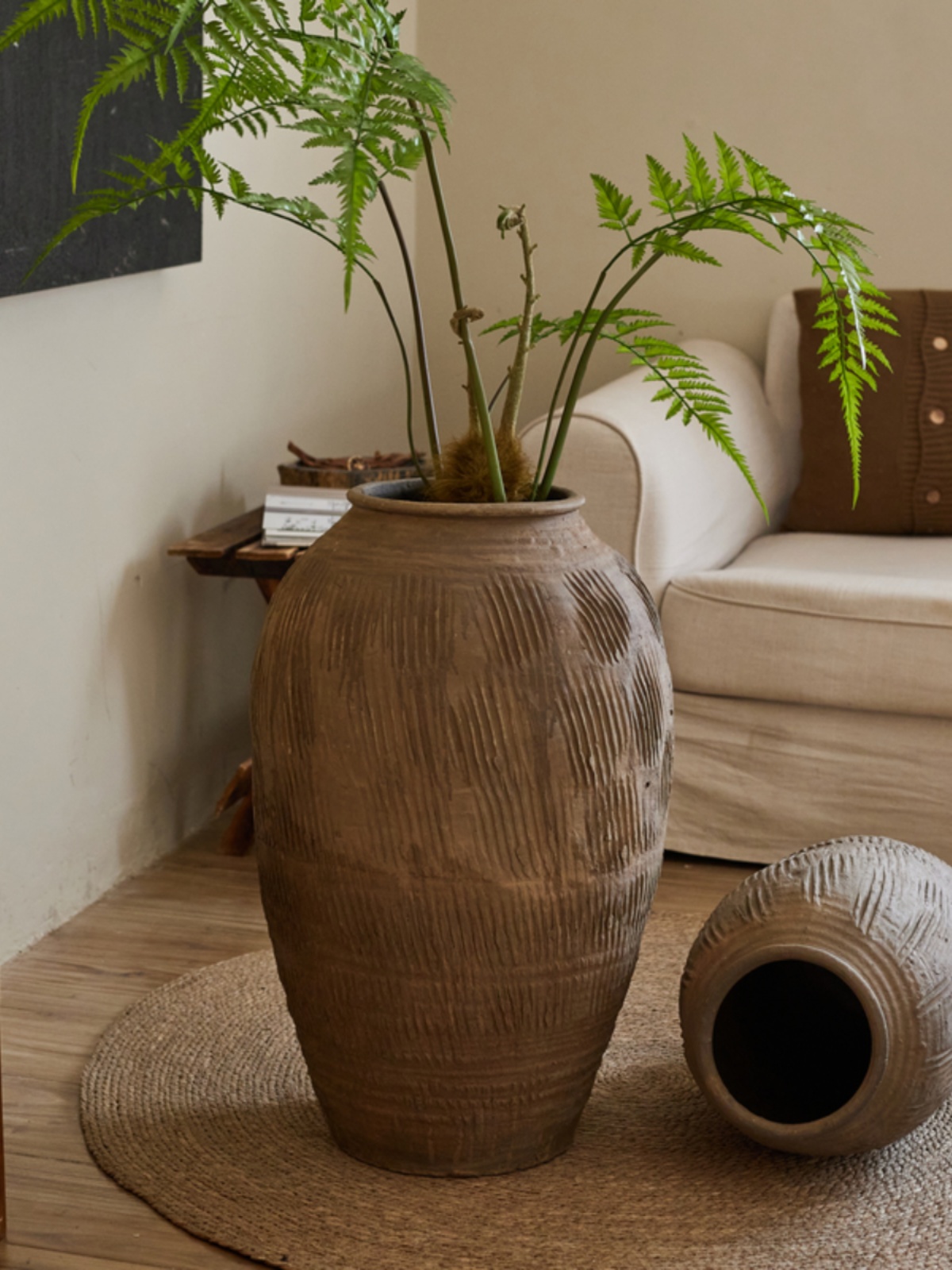 Retro Vintage Large Terracotta - Centerpiece Vase Tall avaliação e preço