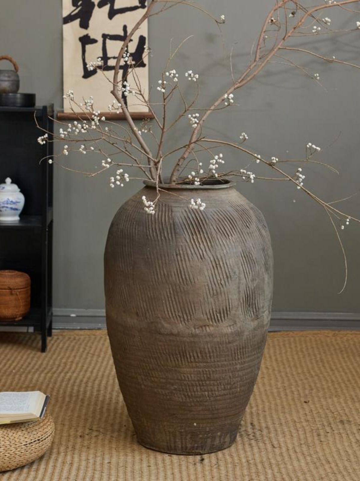Retro Vintage Large Terracotta - Centerpiece Vase Tall avaliação e preço
