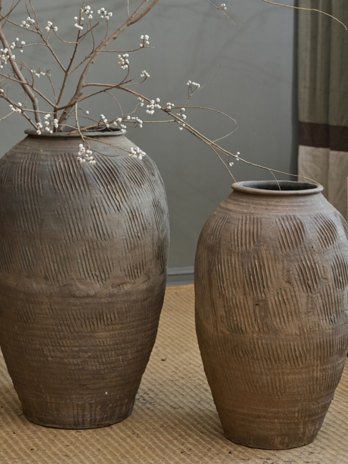 Retro Vintage Large Terracotta - Centerpiece Vase Tall avaliação e preço