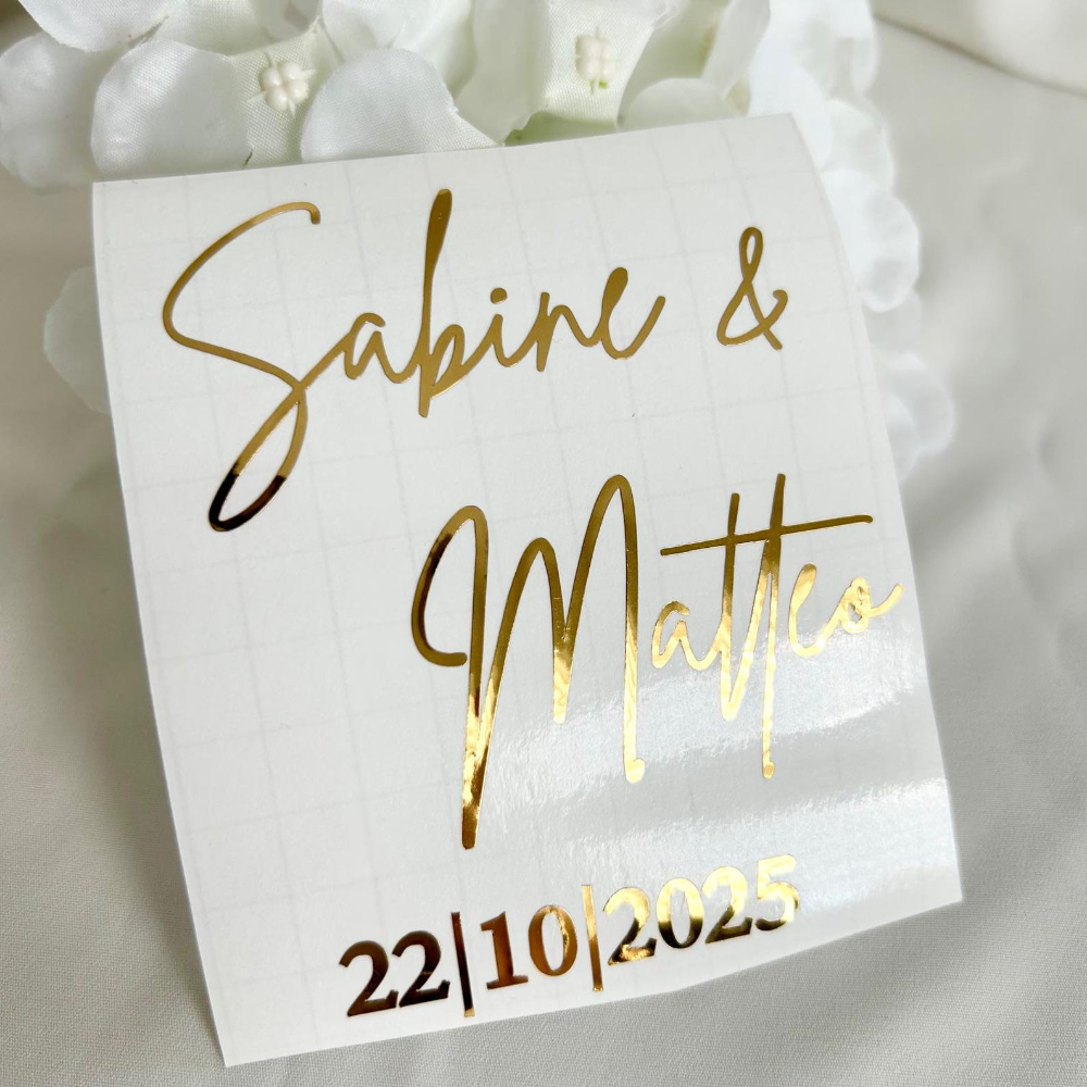 Personalized Vinyl Stickers Go - Wedding Z avaliação e preço
