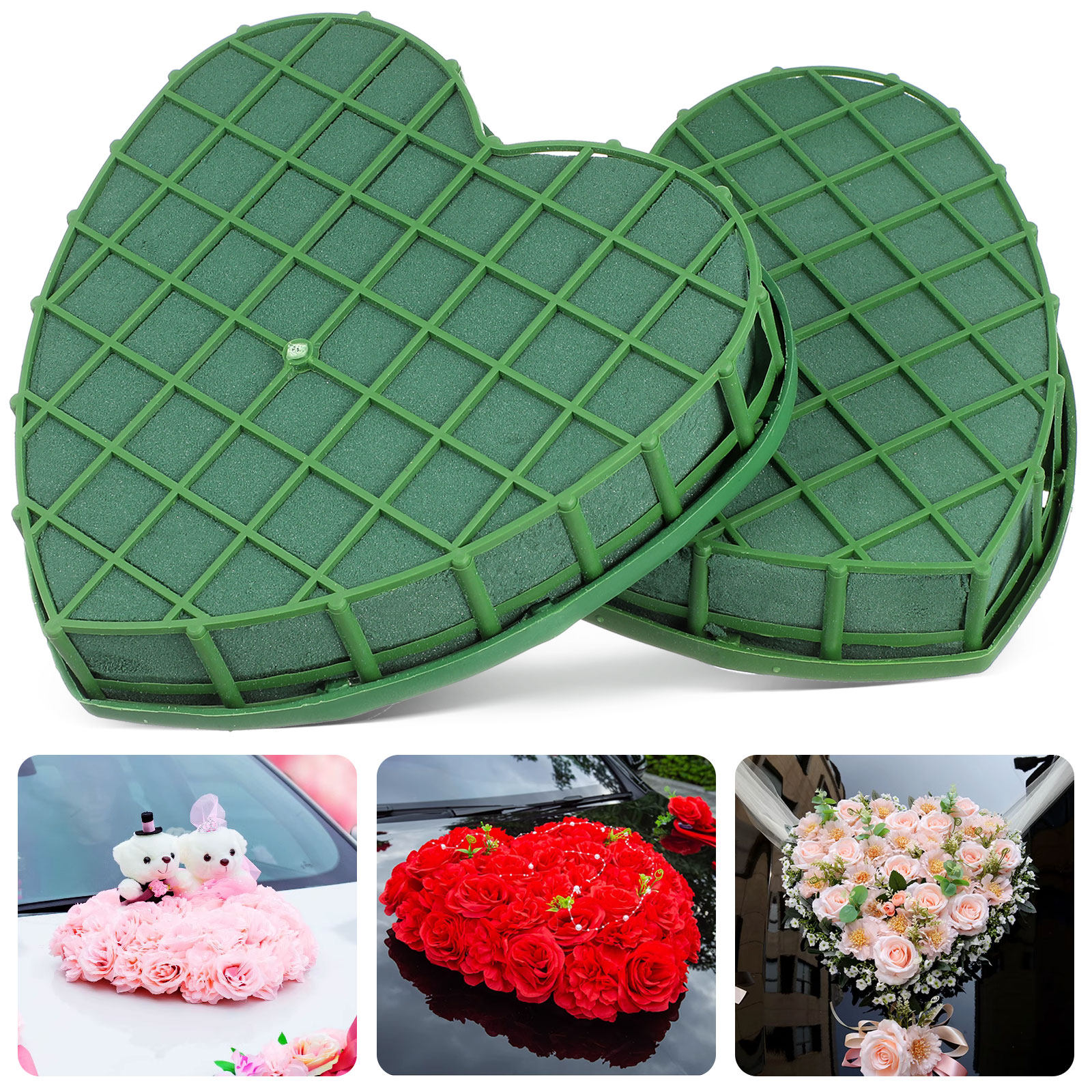 2Pcs Flower Mud Tray with Suct - Wedding Supply Decor avaliação e preço