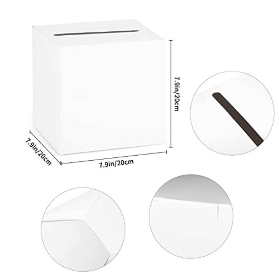 White Card Box Wedding Favors  - Wedding Card Box avaliação e preço