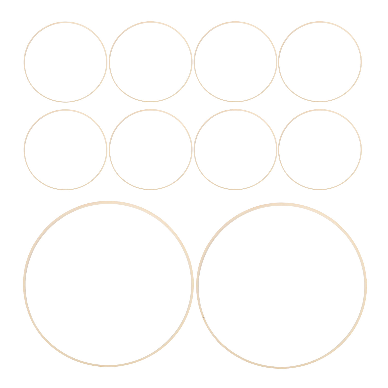 10Pcs Bamboo Floral Hoops Rust - Wedding Supply Decor avaliação e preço