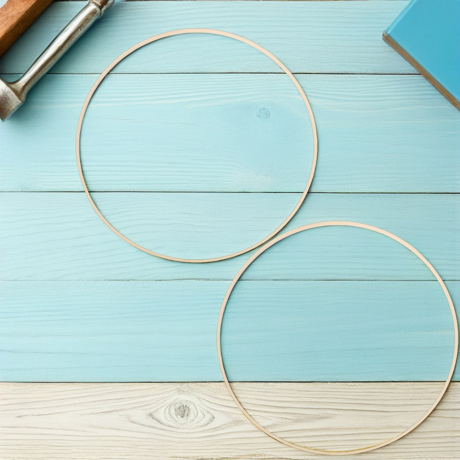 10Pcs Bamboo Floral Hoops Rust - Wedding Supply Decor avaliação e preço