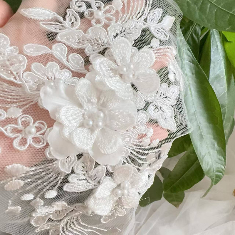 2PCS=1Pair,Rope Embroidery Pea - Wedding Dress Supply avaliação e preço