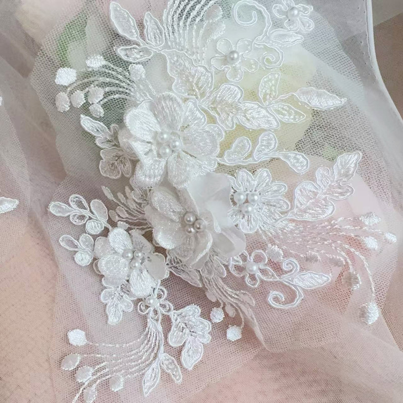 2PCS=1Pair,Rope Embroidery Pea - Wedding Dress Supply avaliação e preço