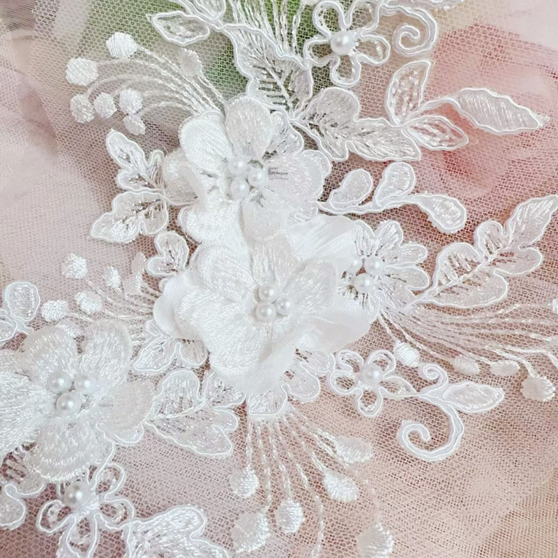 2PCS=1Pair,Rope Embroidery Pea - Wedding Dress Supply avaliação e preço