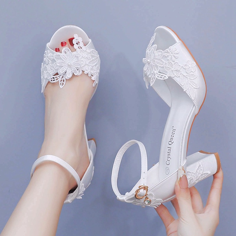Women White Silk High Heels Su - Wedding Fx avaliação e preço