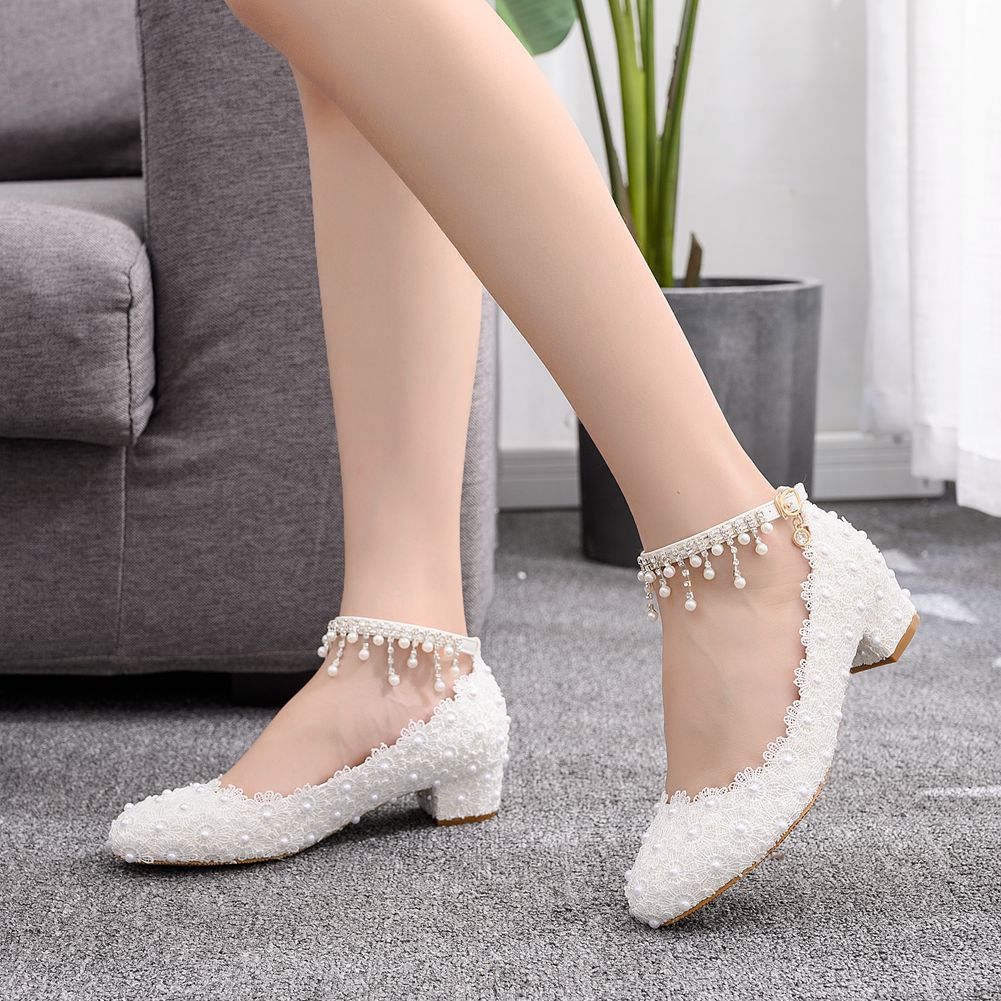 Women's Closed Toe Low Chunky  - Wedding Fx avaliação e preço