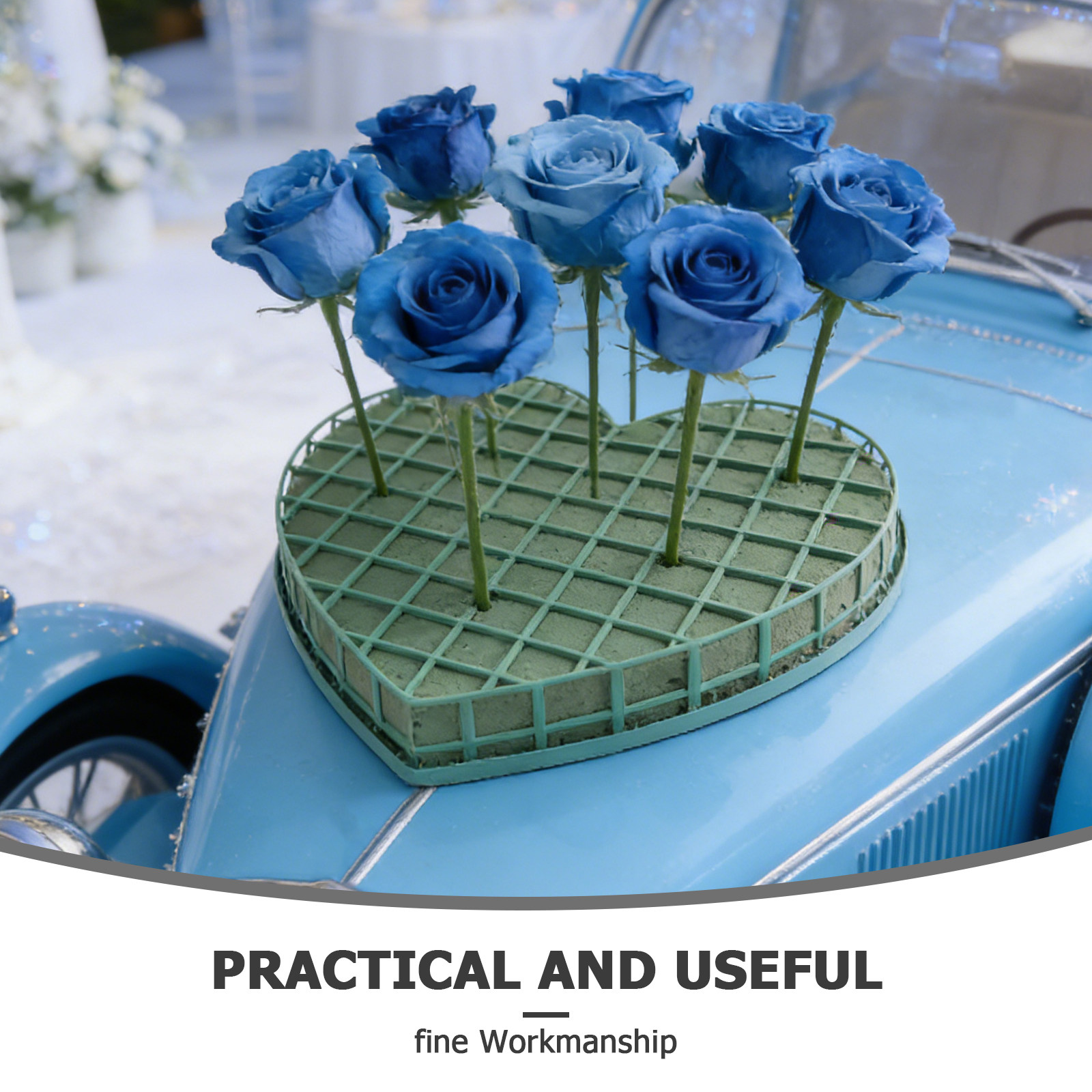 1Set Heart Floral Foam Cage Fl - Wedding Supply Decor avaliação e preço