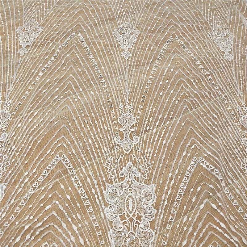 New Striped Lace Embroidery Se - Wedding Dress Supply avaliação e preço