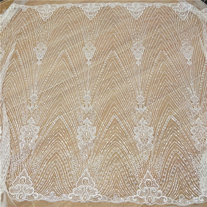 New Striped Lace Embroidery Se - Wedding Dress Supply avaliação e preço