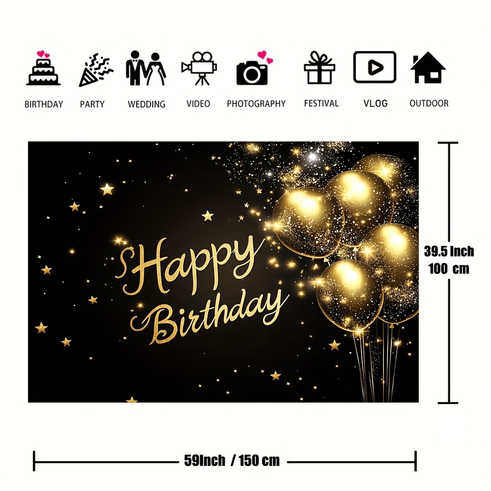 1pc super large black and gold - Wedding Superstar avaliação e preço