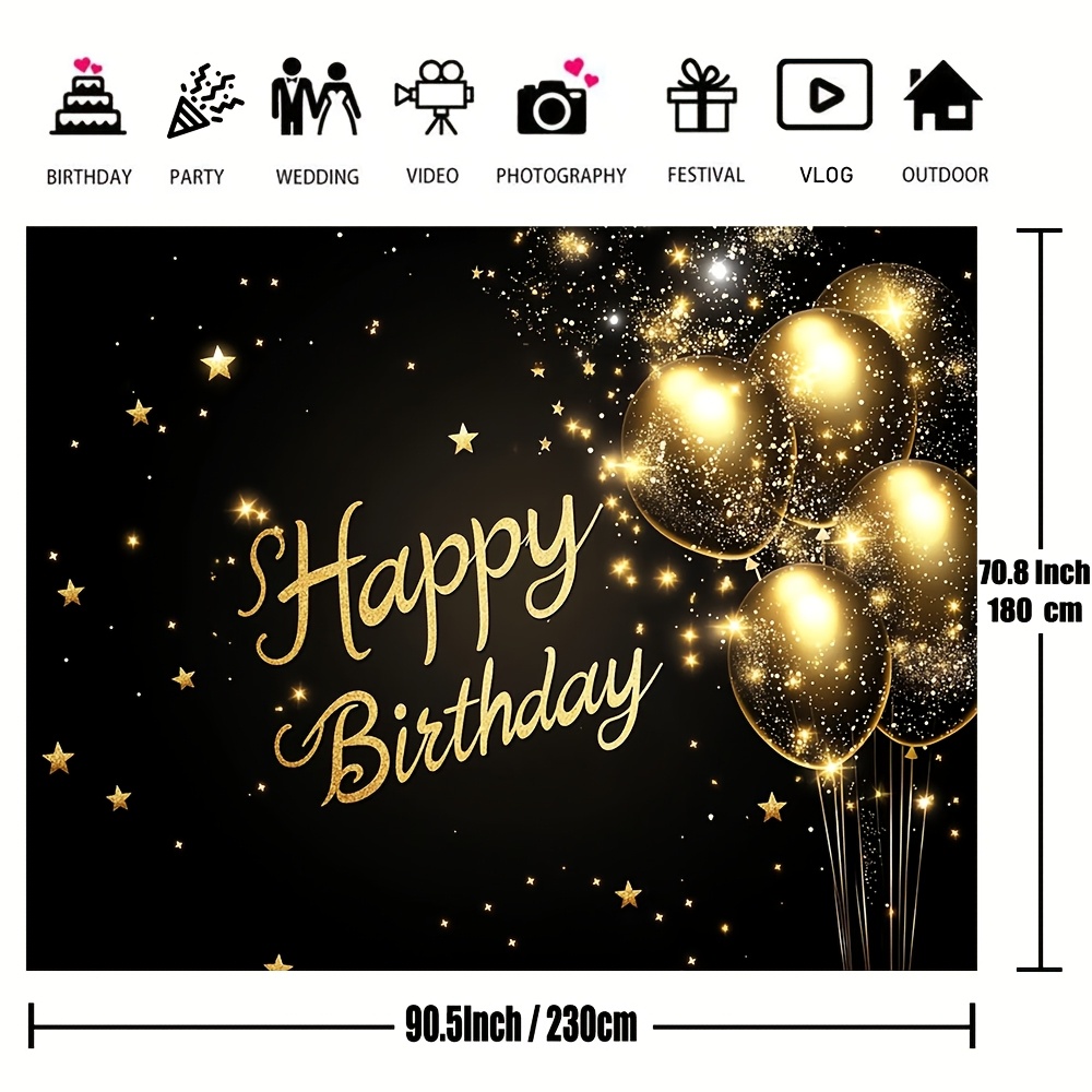 1pc super large black and gold - Wedding Superstar avaliação e preço