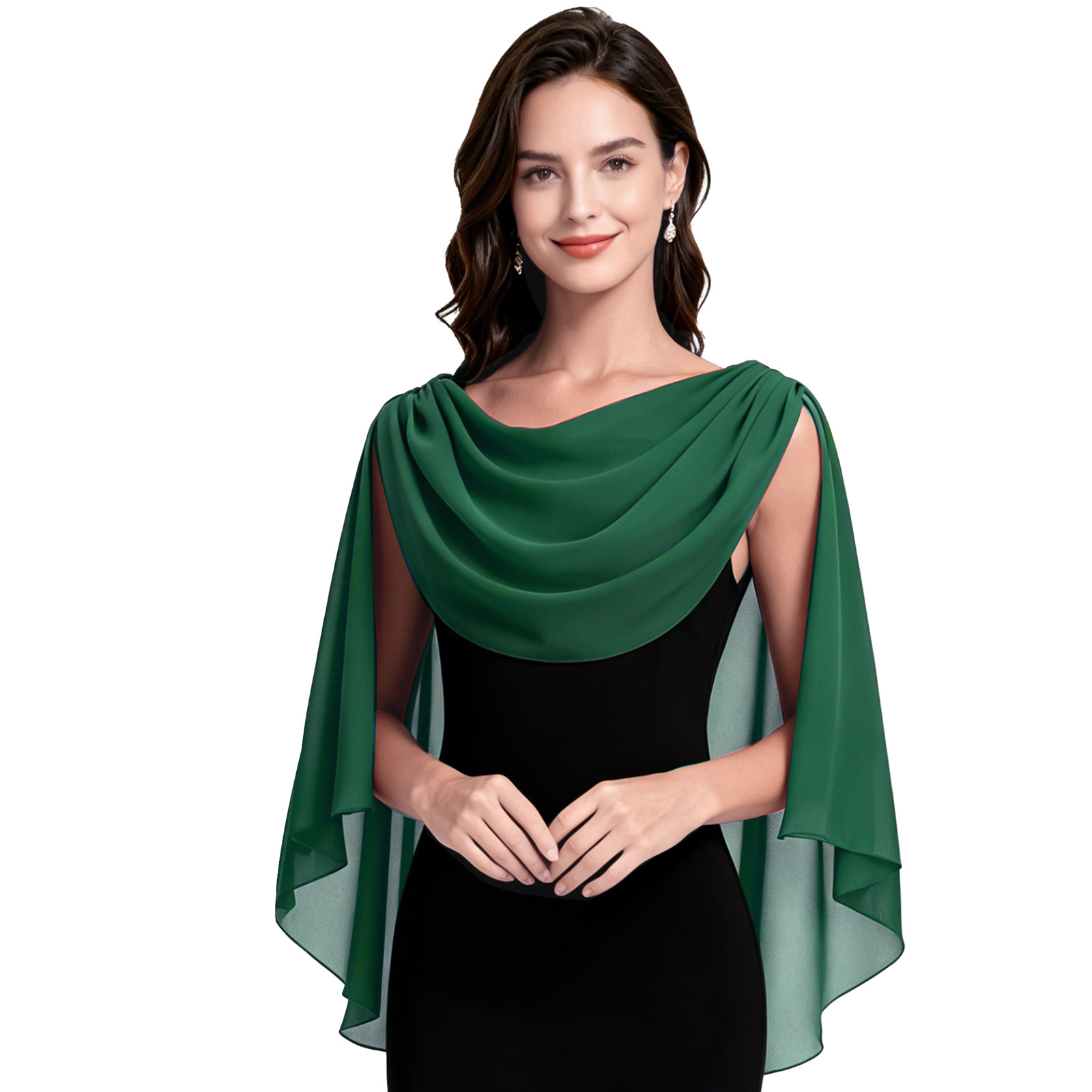 Cowl Neck Shawls Wraps for Wom - Wedding Dress Supply avaliação e preço
