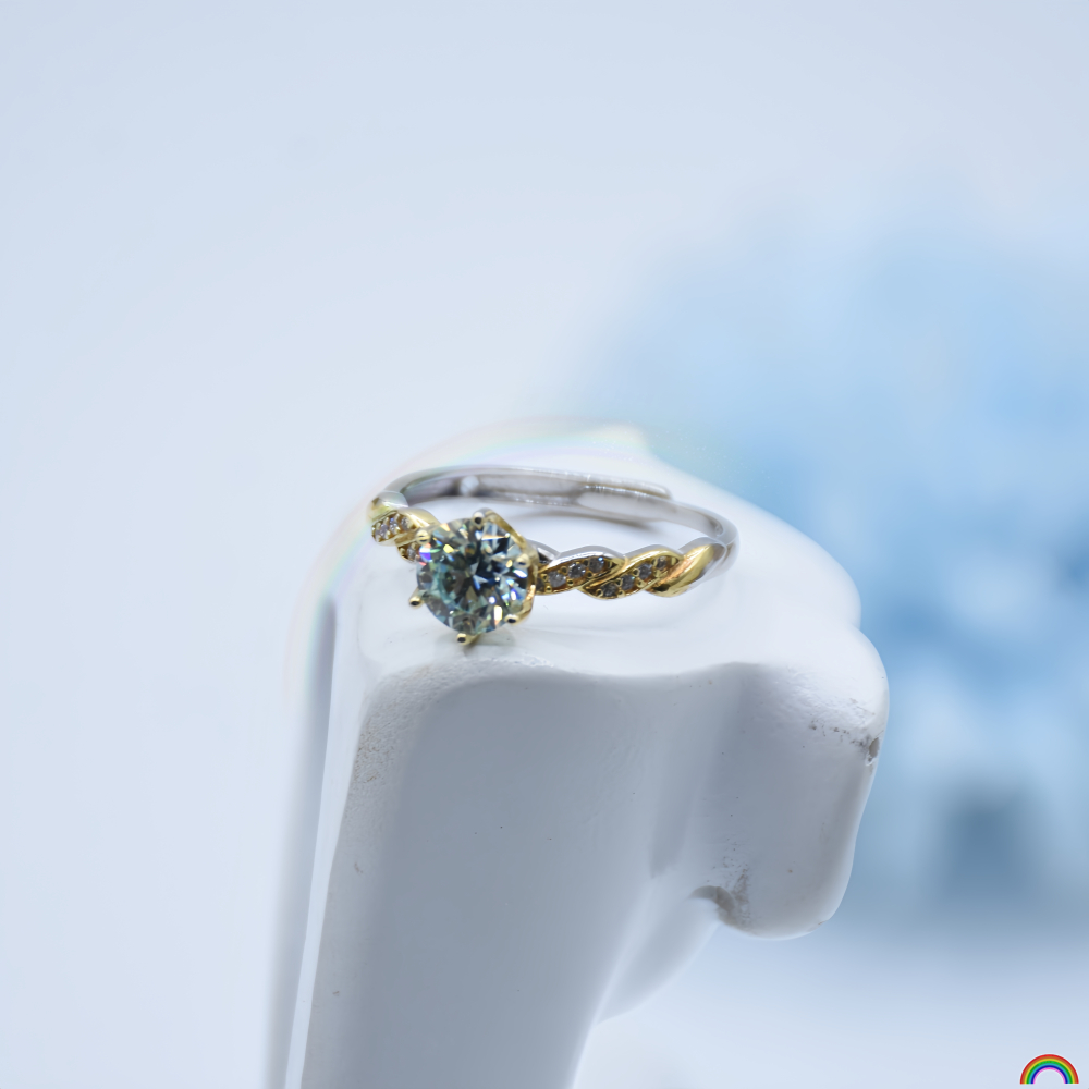 S925 silver inlaid moissanite  - Wedding Superstar avaliação e preço