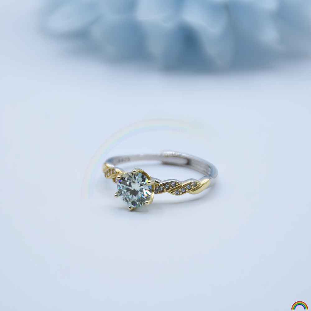 S925 silver inlaid moissanite  - Wedding Superstar avaliação e preço