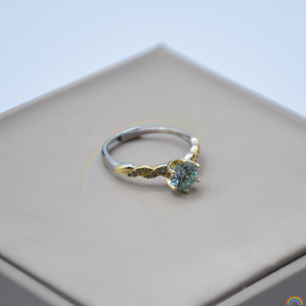 S925 silver inlaid moissanite  - Wedding Superstar avaliação e preço