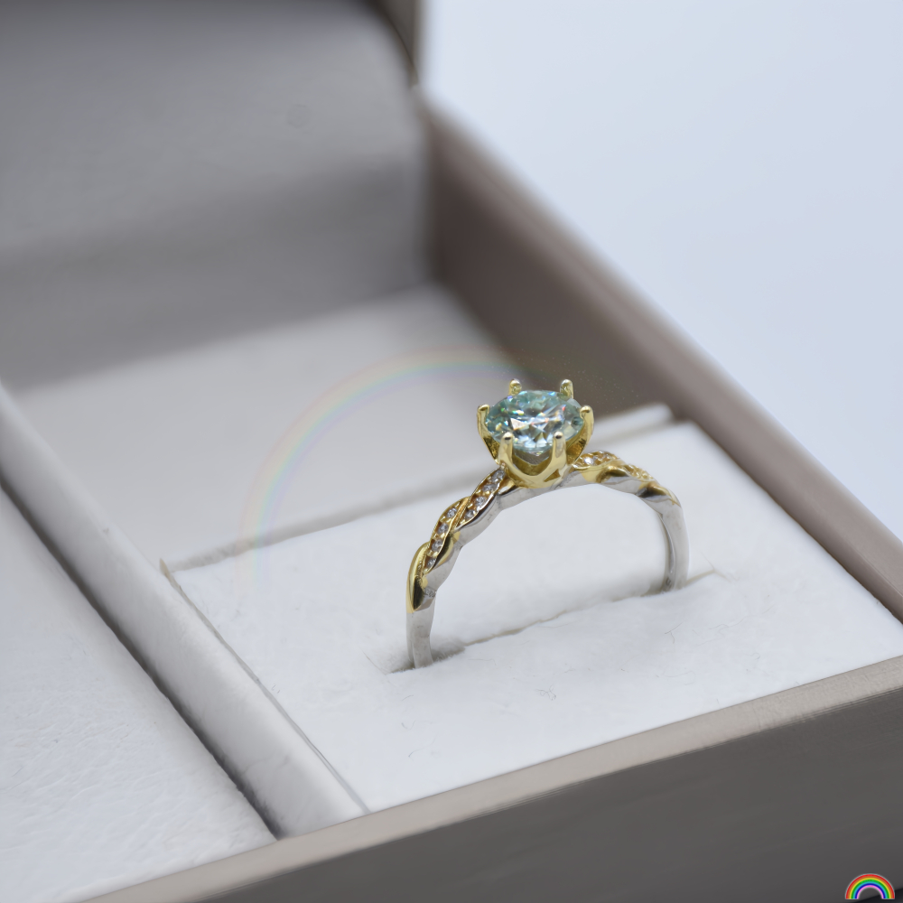 S925 silver inlaid moissanite  - Wedding Superstar avaliação e preço