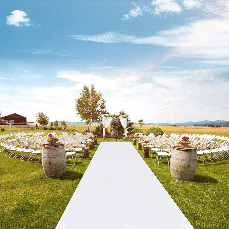 Romantic White Wedding Carpet  - Aisle Runner White avaliação e preço