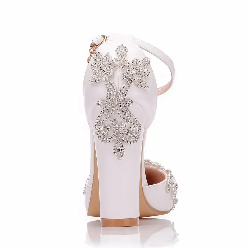 2026 Thick Heel Pointed Toe Sh - Wedding Fx avaliação e preço