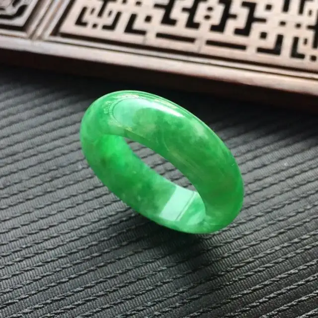 Natural Green Jade Ring Jadeit - Wedding Zone avaliação e preço