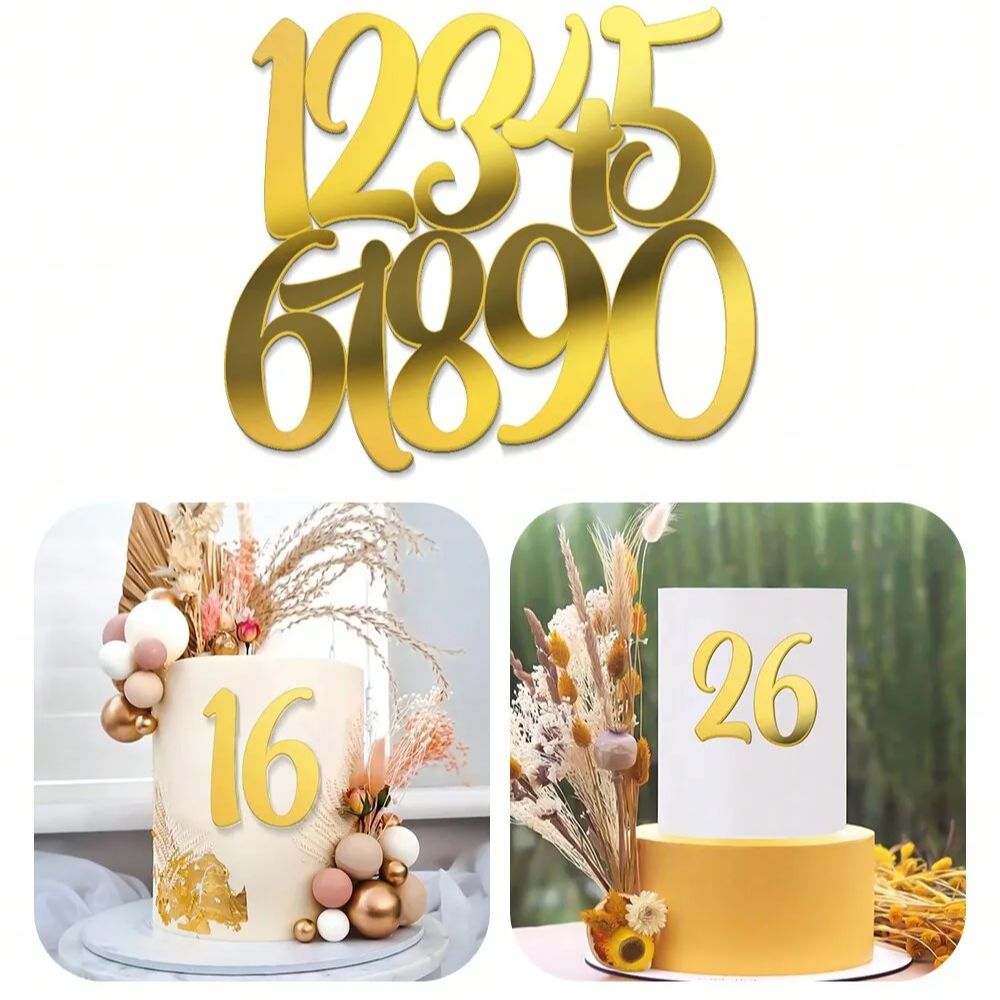 1set Golden Mirror Acrylic A-Z - Wedding Z avaliação e preço