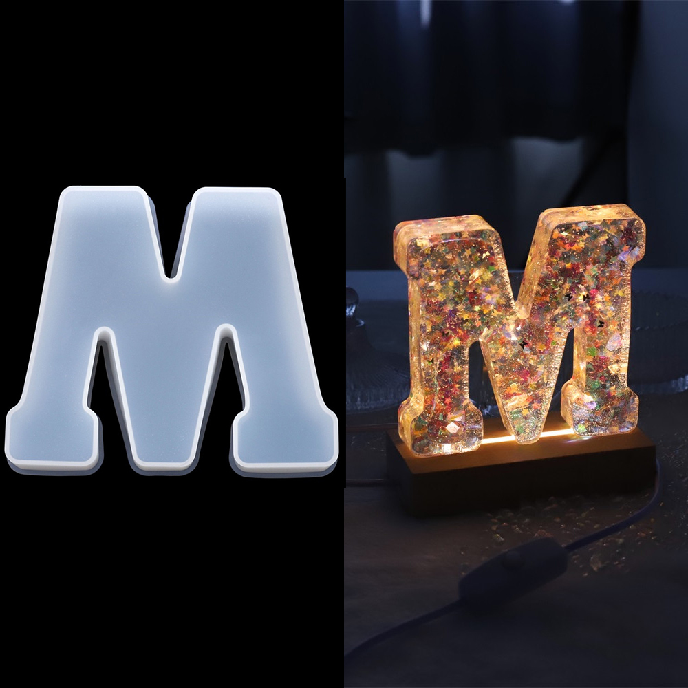 3Sizes A to Z Letter Silicone  - Wedding Z avaliação e preço