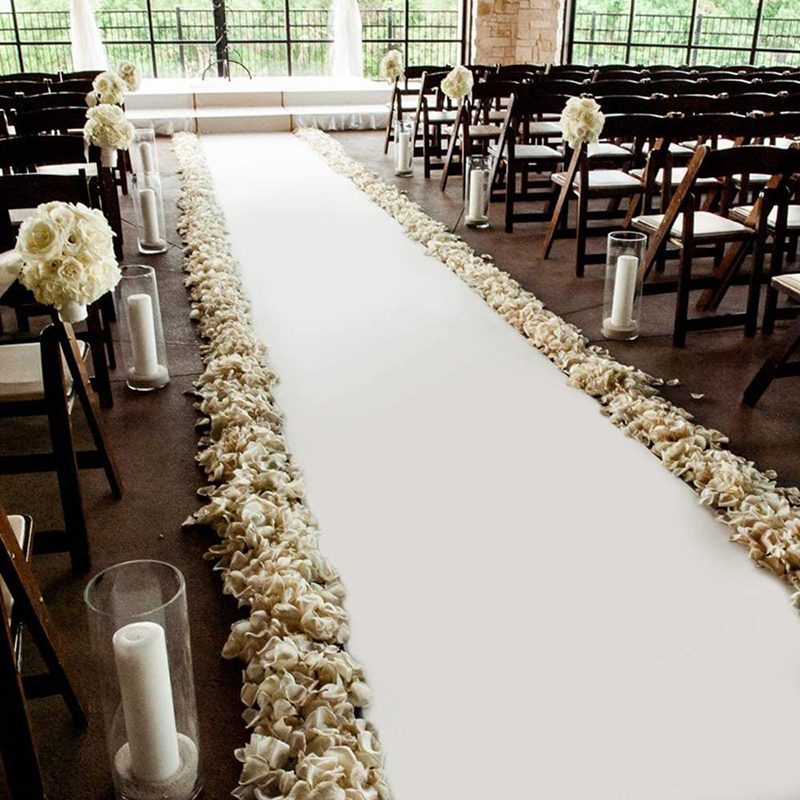 Wedding Aisle Runners Party Bi - Aisle Runner White avaliação e preço