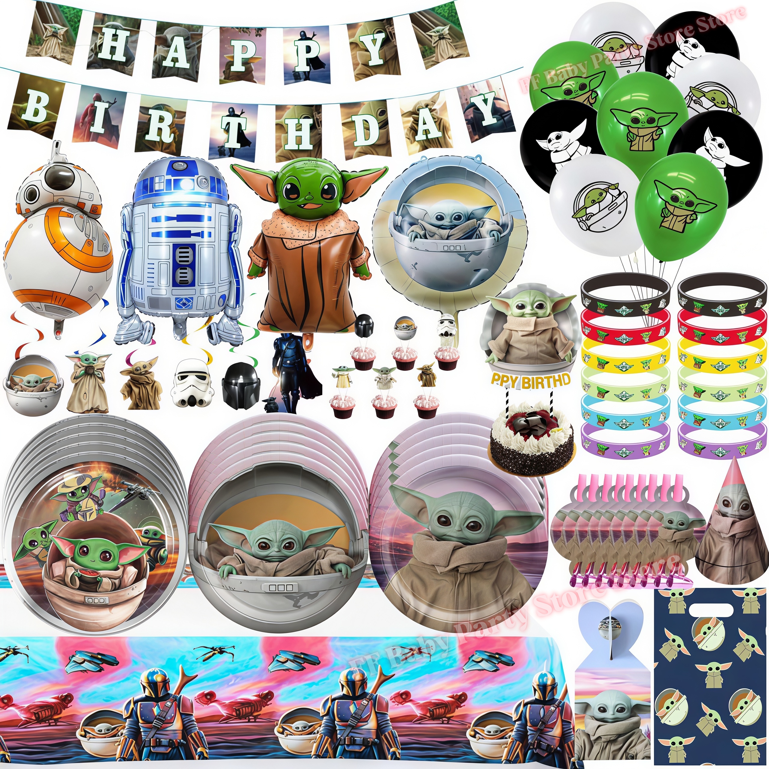 Star Waring Yoda Baby Theme Bi - Wedding Supply Warehouse avaliação e preço