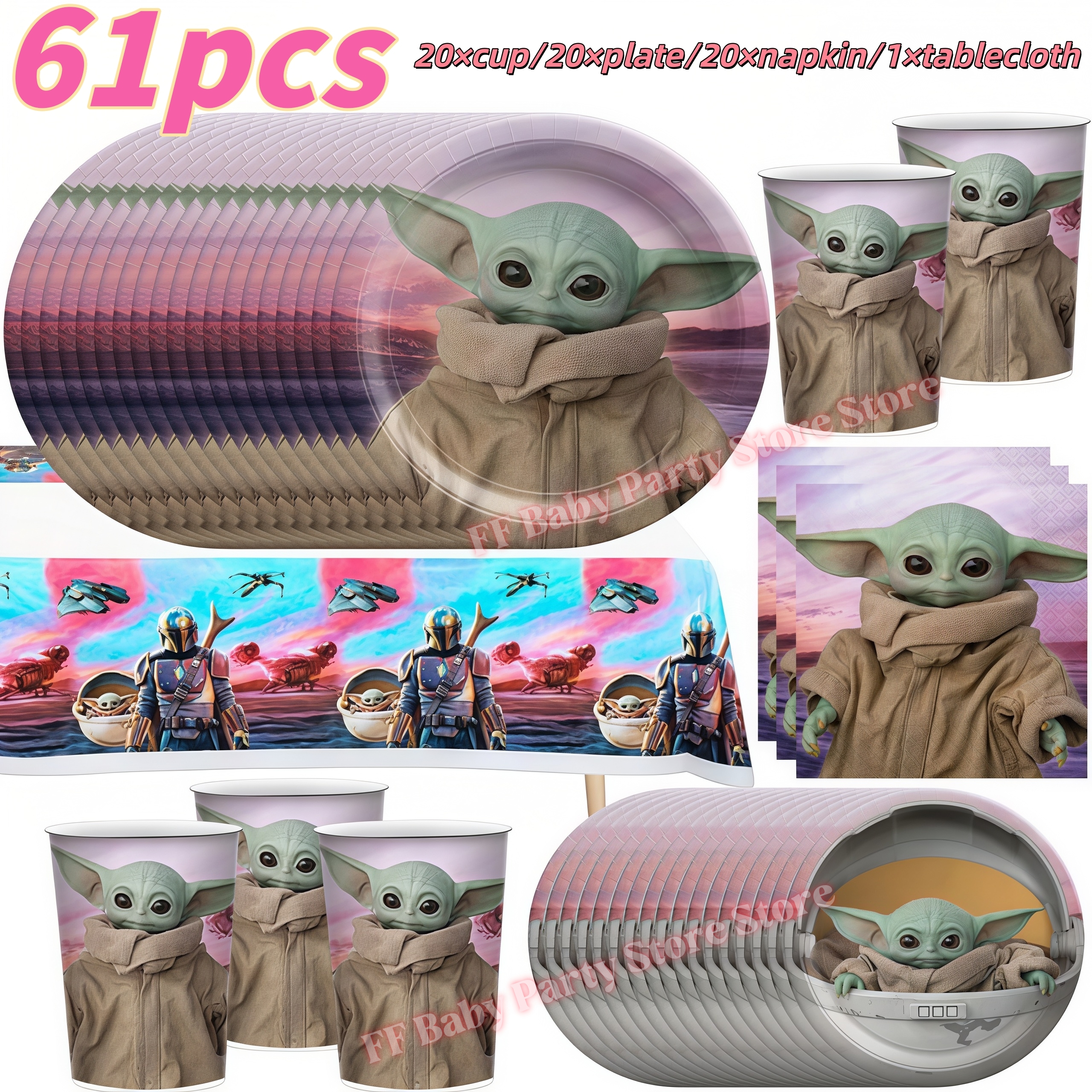 Star Waring Yoda Baby Theme Bi - Wedding Supply Warehouse avaliação e preço