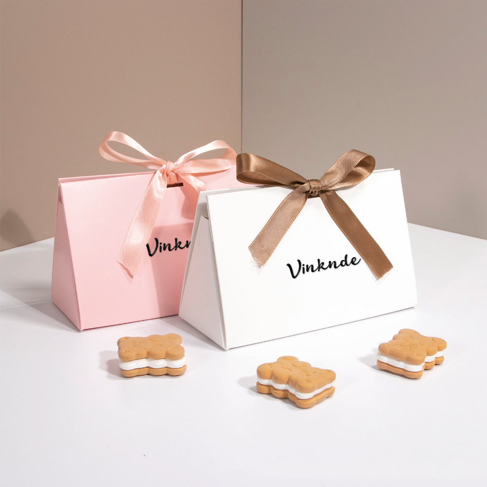 50/100pcs Custom Logo Gift Box - Wedding Favor Box avaliação e preço